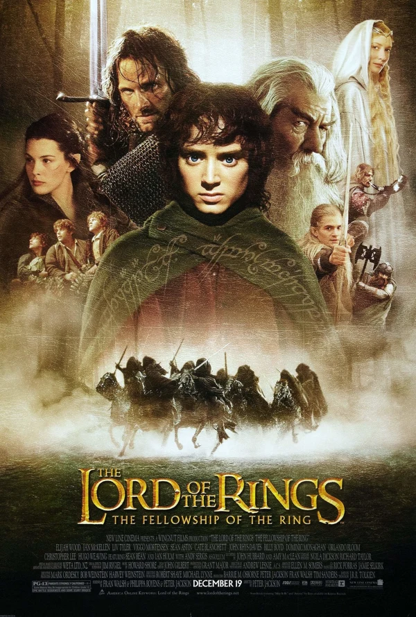 The Lord of the Rings: The Fellowship of the Ring release poster